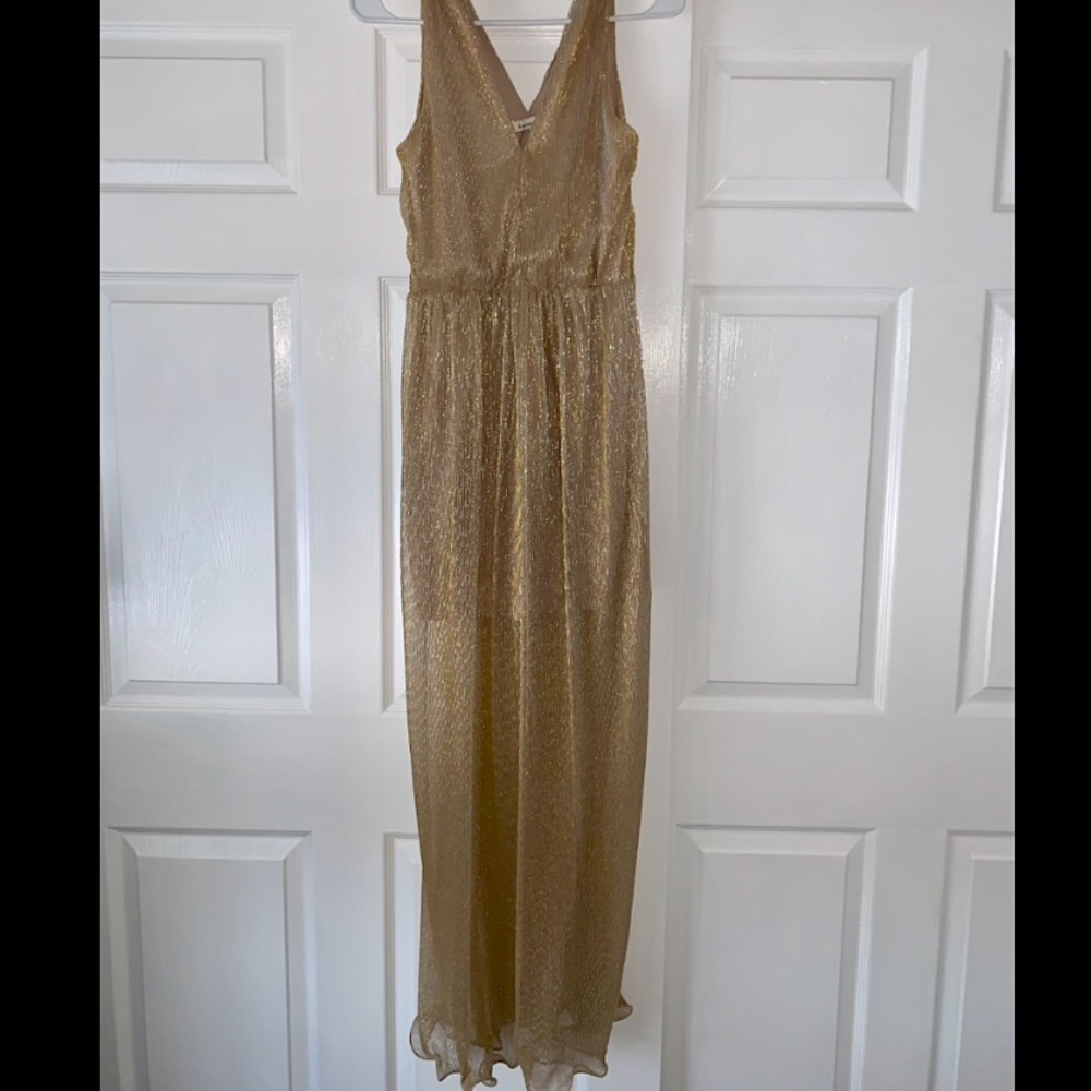 Francescas tan/gold formal dress